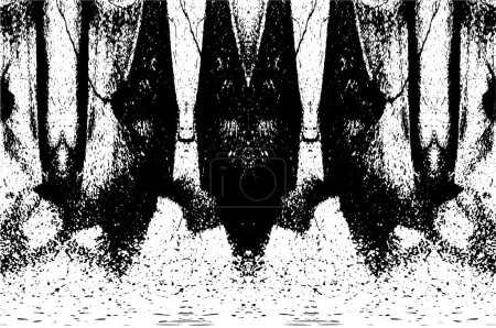 Ilustración de Grietas en hormigón blanco y negro - Imagen libre de derechos