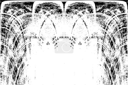 Illustration for Weathered black and white abstract background - Royalty Free Image