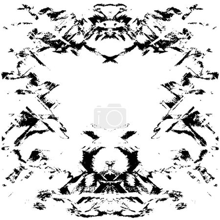 Illustration for Abstract grunge background. Black and white texture. Vector illustration. - Royalty Free Image