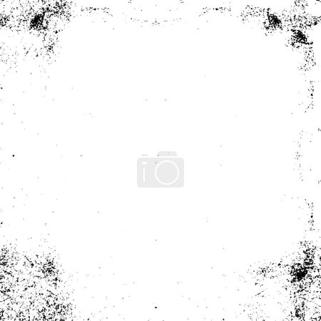 Téléchargez les illustrations : Abstrait fond grunge. texture noire et blanche. illustration vectorielle
. - en licence libre de droit