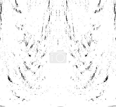 Illustration for Grunge black and white background with scratches and cracks. vector texture. - Royalty Free Image