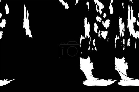 Téléchargez les illustrations : Vieux fond abstrait noir et blanc, texture grunge - en licence libre de droit