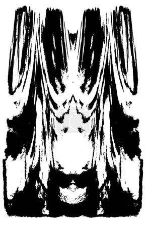 Illustration for Black and white symmetrical grunge background - Royalty Free Image