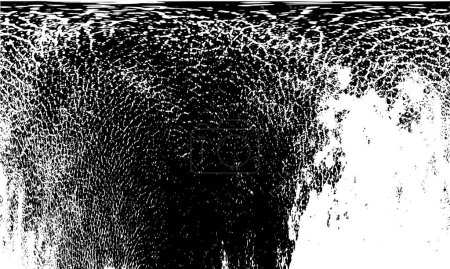 Ilustración de Grunge fondo vector abstracto en blanco y negro. Superficie vintage monocromática - Imagen libre de derechos