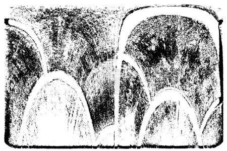 Ilustración de Fondo angustiado abstracto con textura en blanco y negro. - Imagen libre de derechos