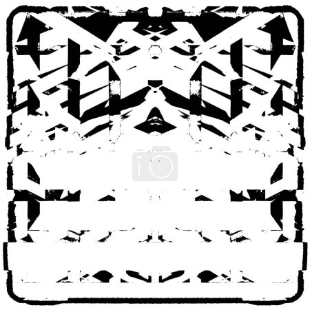 Ilustración de Fondo abstracto en blanco y negro. textura monocromática. - Imagen libre de derechos