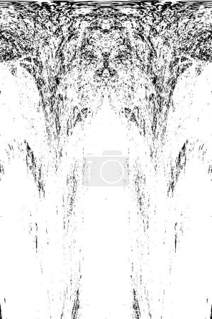 Ilustración de Negro y blanco monocromo abstracto grunge vintage fondo - Imagen libre de derechos