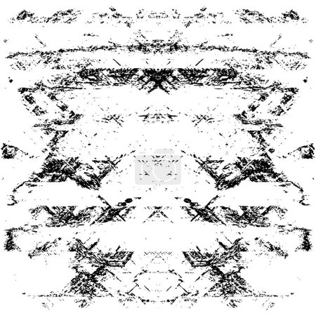 Illustration for Grunge achromatic textured illustration - Royalty Free Image