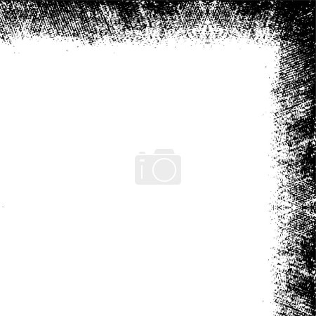 Illustration for Monochrome abstract background, black and white grunge pattern. - Royalty Free Image