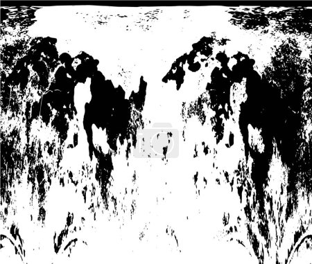 Illustration for Black and white grunge background - Royalty Free Image