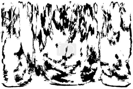 Illustration for Black and white grunge background, vector illustration - Royalty Free Image