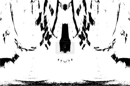 Ilustración de Negro y blanco grunge sucio vintage monocromo ilustración - Imagen libre de derechos