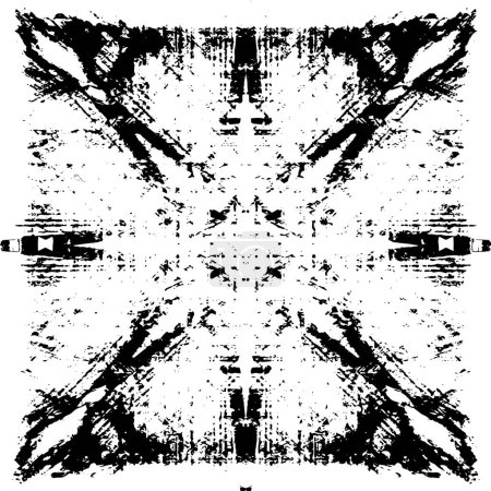 Foto de Fondo angustiado en textura en blanco y negro, ilustración vectorial abstracta - Imagen libre de derechos