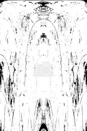 Illustration for Distressed background in black and white texture,  abstract vector illustration - Royalty Free Image