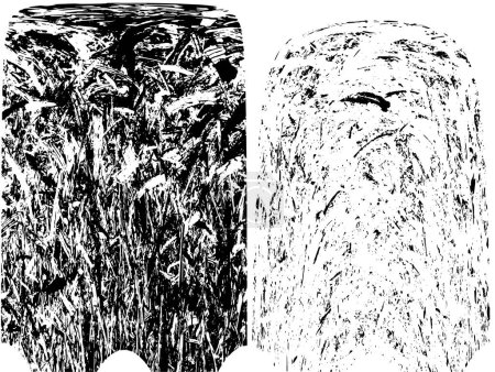 Illustration for Black and white textured background, abstract illustration - Royalty Free Image