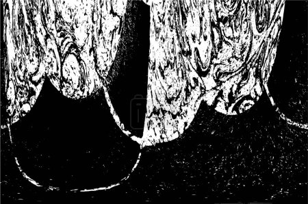 Ilustración de Fondo abstracto en blanco y negro, textura monocromática - Imagen libre de derechos