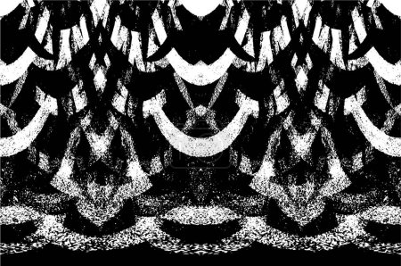 Illustration for Abstract grunge modern, black and white pattern - Royalty Free Image