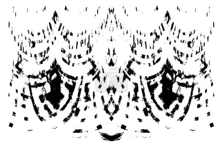 Ilustración de Grunge abstracto patrón moderno, blanco y negro - Imagen libre de derechos