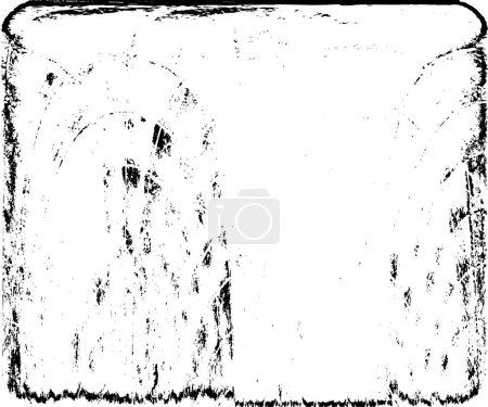 Illustration for Abstract grunge modern, black and white pattern - Royalty Free Image