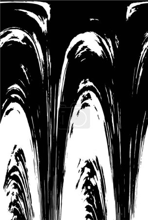 Téléchargez les illustrations : Arrière-plan grunge. texture noir et blanc - en licence libre de droit