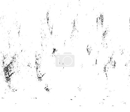 Illustration for Grunge Black And White Urban Vector Texture Template. Dark background from cracks, stains, chips, lines. - Royalty Free Image