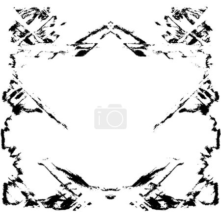 Illustration for Futuristic abstract grunge geometric modern pattern - Royalty Free Image