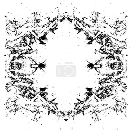 Illustration for Black and white vector illustration. abstract hand drawn texture - Royalty Free Image
