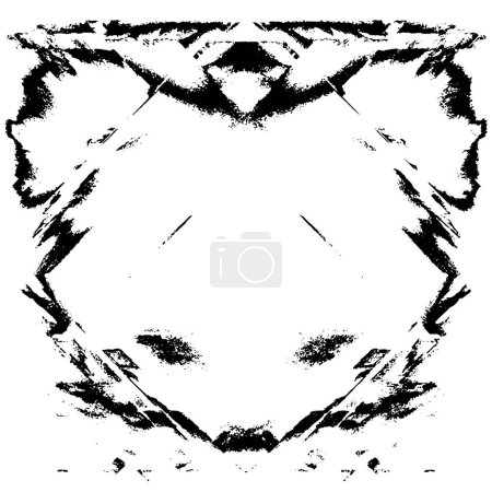 Illustration for Black and white textured grunge background - Royalty Free Image