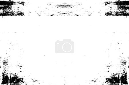 Illustration for Black and white monochrome  weathered background - Royalty Free Image