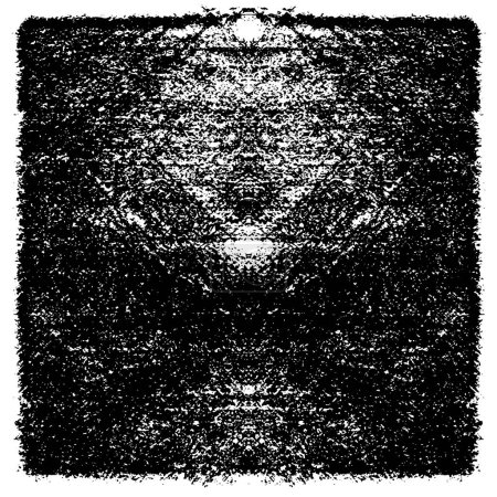 Ilustración de Patrón geométrico grunge monocromo - Imagen libre de derechos