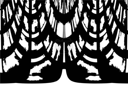 Illustration for Black and white achromatic grunge background - Royalty Free Image