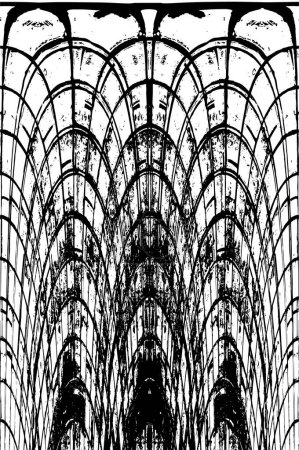 Foto de Grunge patrón blanco y negro. Partículas monocromáticas textura abstracta. Superficie de fondo diseño oscuro
. - Imagen libre de derechos