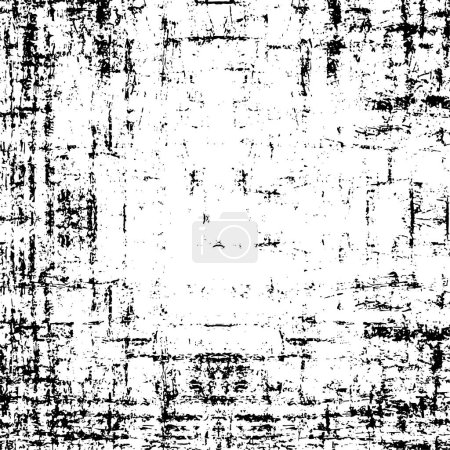 Illustration for Distressed background in black and white texture - Royalty Free Image