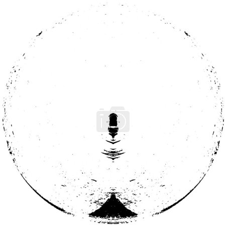 Illustration for Black grunge brush stroke. Paint brush ink stain. Ink spot isolated on white background. Vector illustration - Royalty Free Image