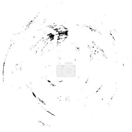 Illustration for Black grunge brush stroke. Paint brush ink stain. Ink spot isolated on white background. Vector illustration - Royalty Free Image