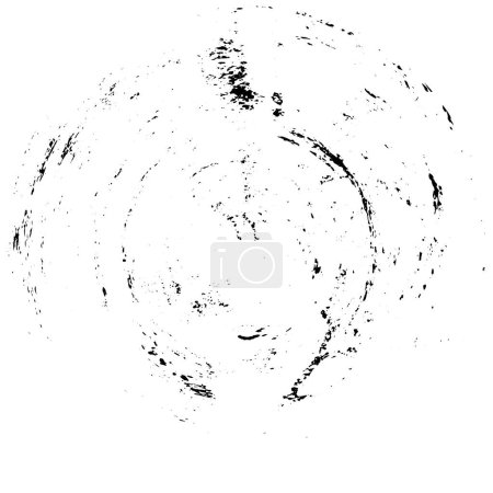 Ilustración de Golpe de cepillo grunge negro. Pintura pincelada tinta mancha. Mancha de tinta aislada sobre fondo blanco. Ilustración vectorial - Imagen libre de derechos
