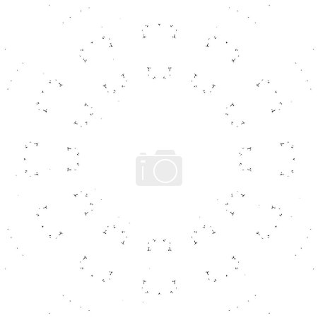 Illustration for Creative black and white ornamental background. Mandala pattern. - Royalty Free Image