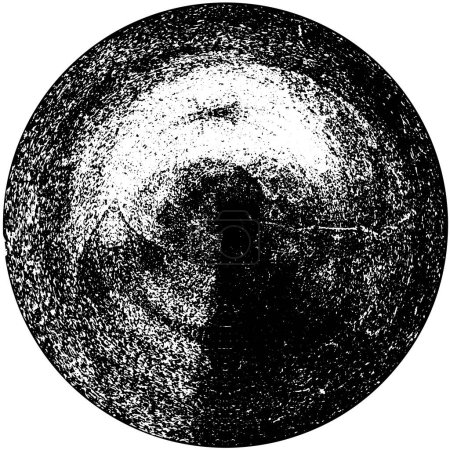 Ilustración de Marco de círculo grunge de tinta, ilustración vectorial - Imagen libre de derechos