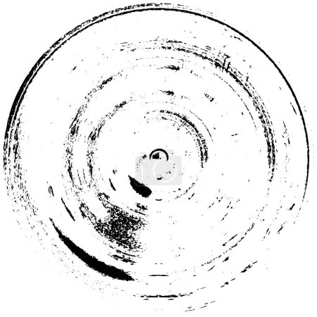 Illustration for Ink grunge circle frame, vector illustration - Royalty Free Image