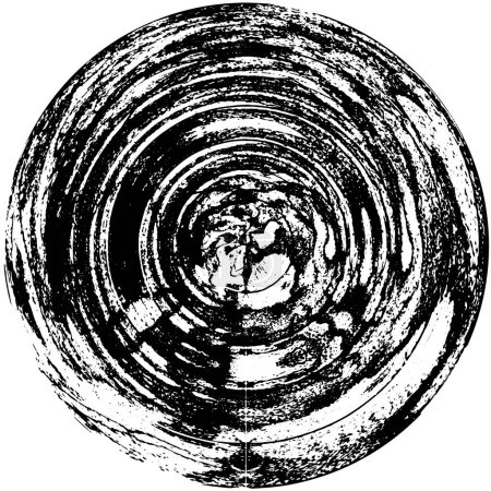 Illustration for Ink grunge circle frame, vector illustration - Royalty Free Image