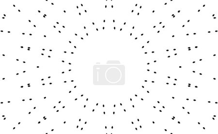 Illustration for Ornamental monochrome background with kaleidoscopic pattern - Royalty Free Image