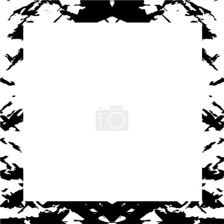 Illustration for Grunge border frame with white copy space. - Royalty Free Image