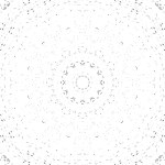 ornamental monochrome background with kaleidoscopic pattern