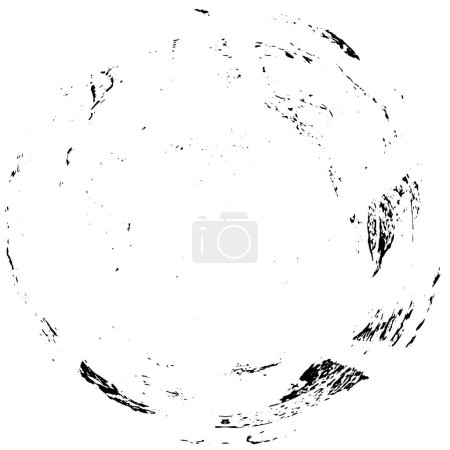Illustration for Circle Grunge Distressed Paint Background Overlay Texture - Royalty Free Image