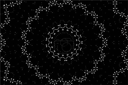 Illustration for Decorative black and white background. Mandala pattern. - Royalty Free Image