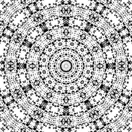Illustration for Black and white seamless mosaic - Royalty Free Image