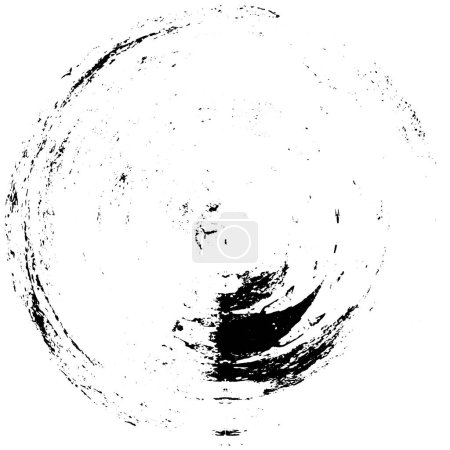 Téléchargez les illustrations : Motifs monochromes chaotiques noirs et blancs, ombres abstraites et bruit blanc dans la sphère - en licence libre de droit