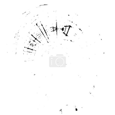 Téléchargez les illustrations : Fond de ligne vectorielle grunge noir et blanc repéré. Illustration abstraite. - en licence libre de droit