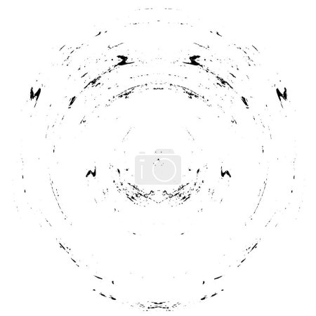 Ilustración de Esféricas sombreadas con textura abstracta monocromática en blanco y negro - Imagen libre de derechos