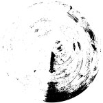 abstract black and white round background